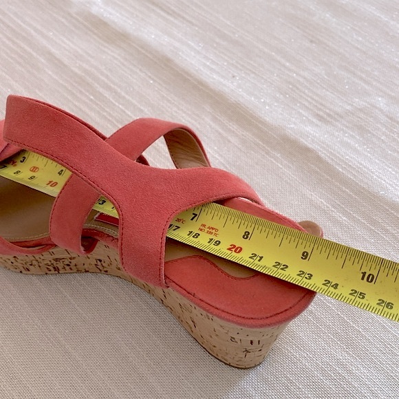 Salvatore Ferragamo Cross Strap Cork Wedge Sandals - Picture 10 of 10